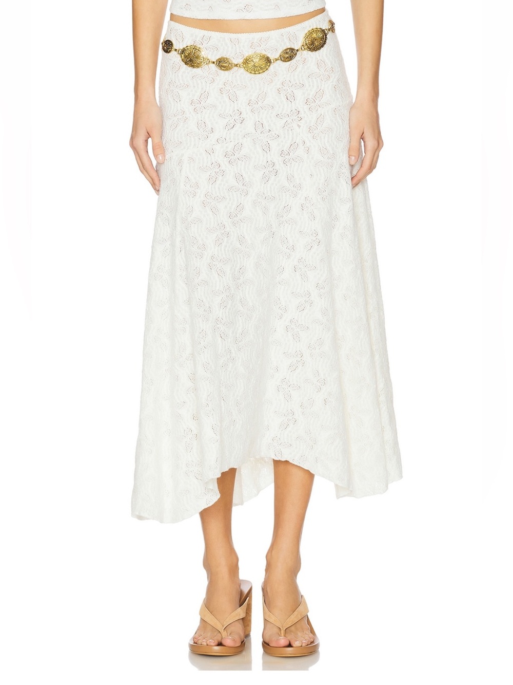 REVOLVE Lioness White Lace Butterfly Skirt Set - Tank Top + Flared Skirt SET - Picture 7 of 16
